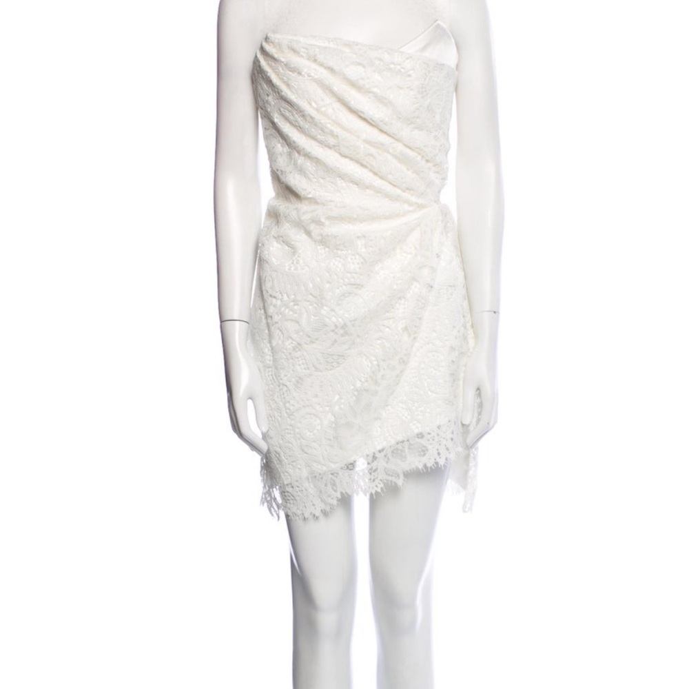 Vivienne Westwood White Lace Strapless Dress Bridal